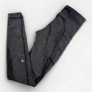 Lululemon Speed Up Tight High-Rise (28”) – Heathered Black/Gray, Size 4.